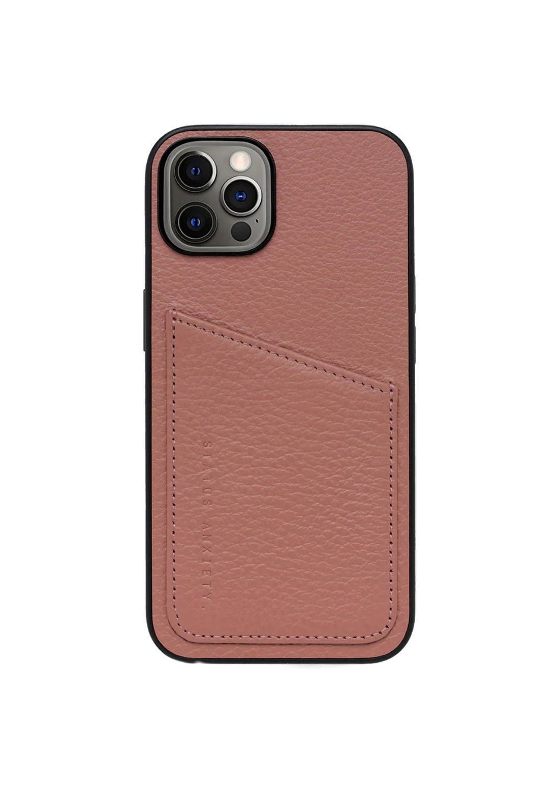 Status Anxiety Who's Who Leather Phone Case (iPhone) - Dusty Rose