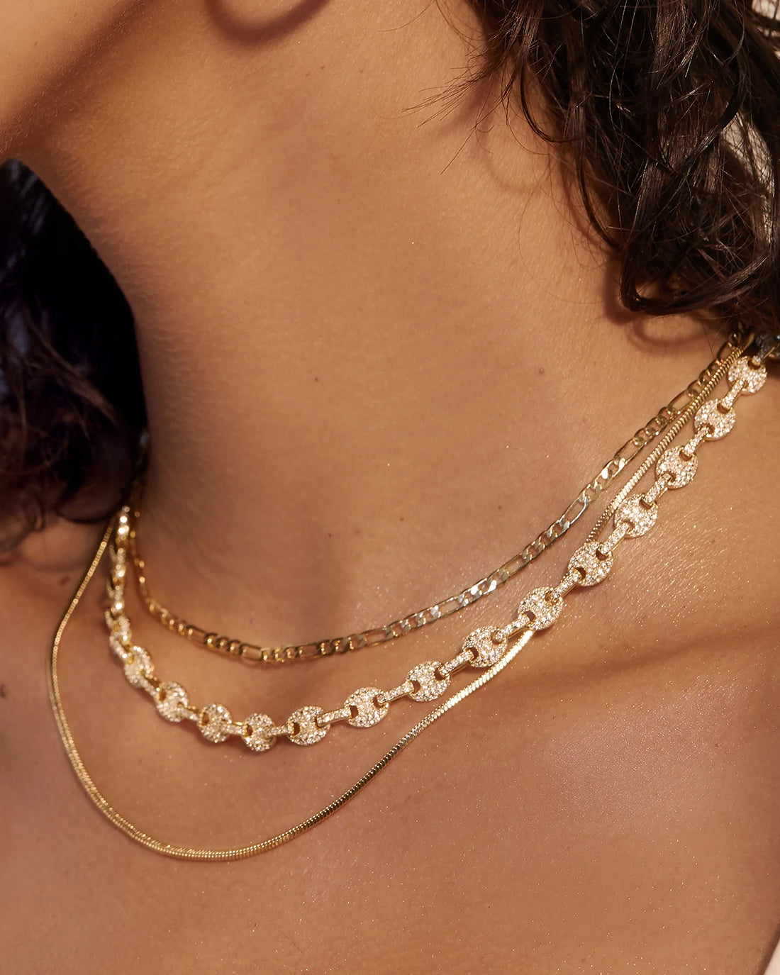 Luv AJ Cecilia Chain Necklace - Gold