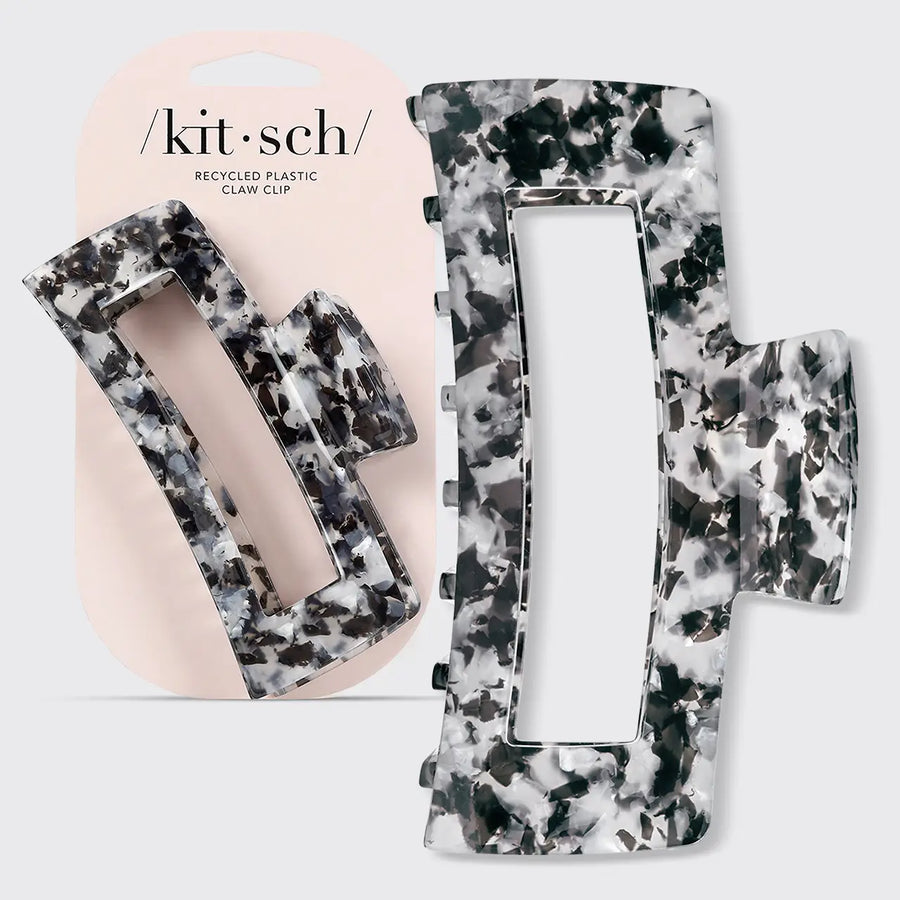 Kitsch Eco-Friendly Jumbo Open Shape Claw Clip - Black