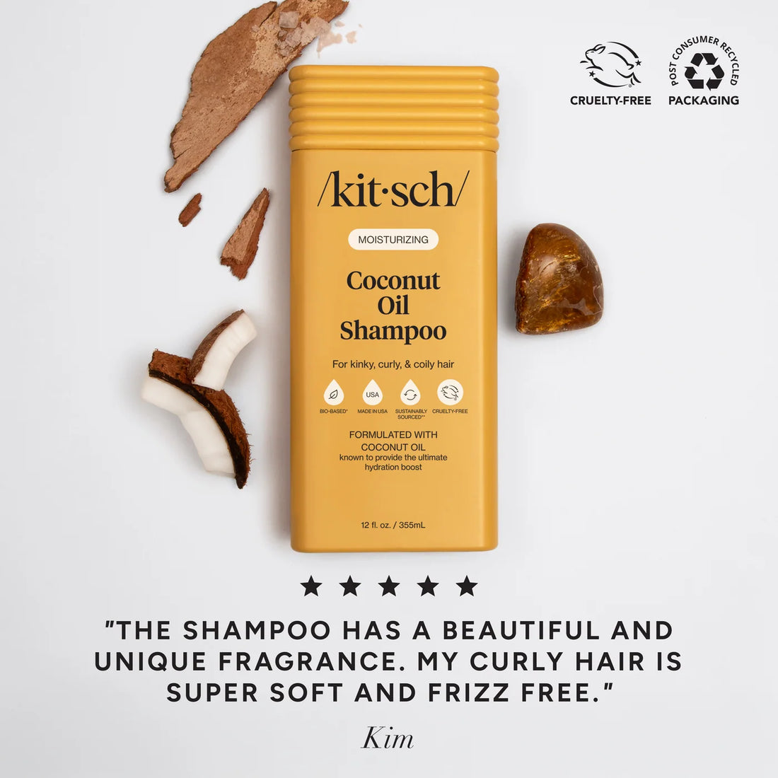 Kitsch Moisturising Coconut Oil Shampoo & Conditioner Combo