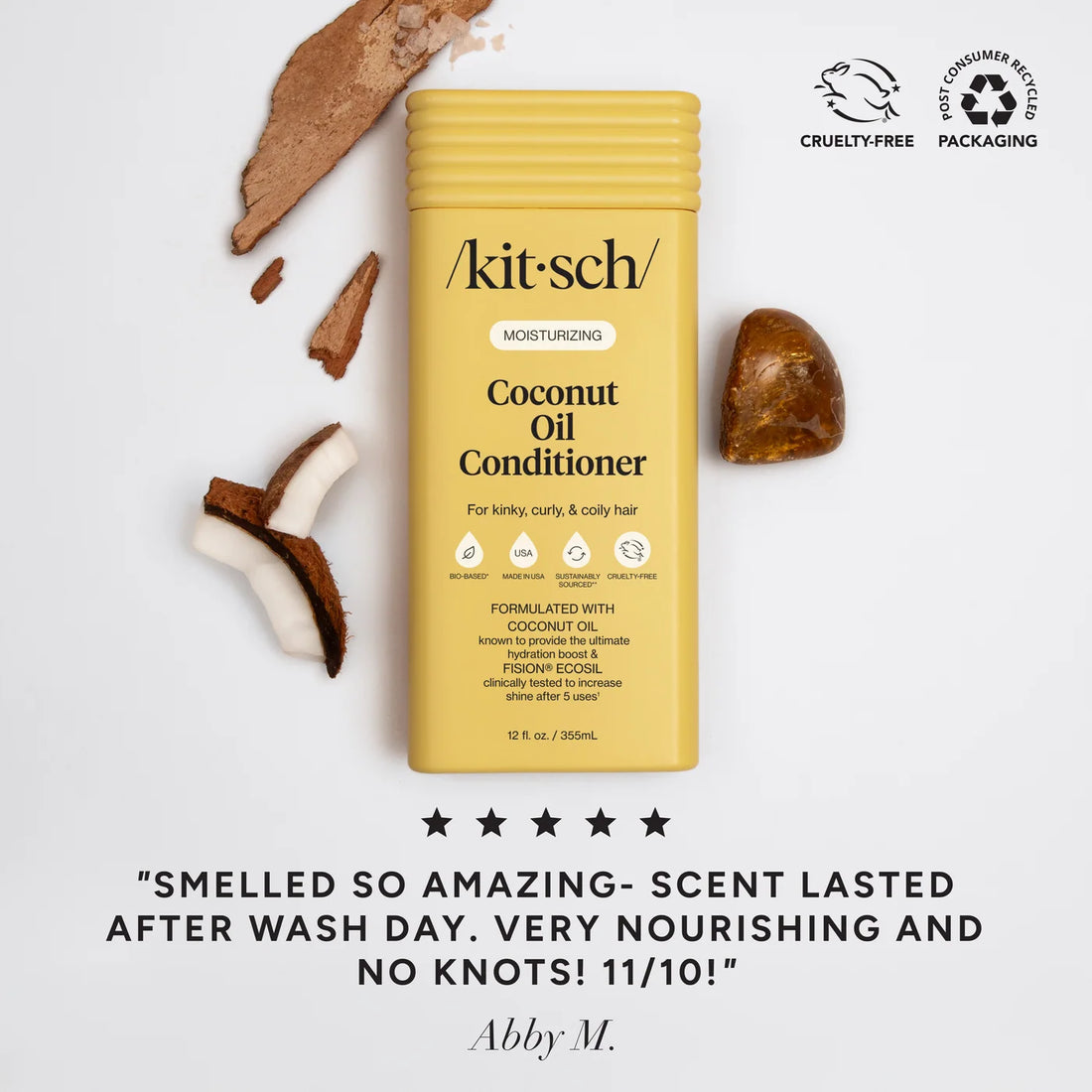 Kitsch Moisturising Coconut Oil Shampoo & Conditioner Combo