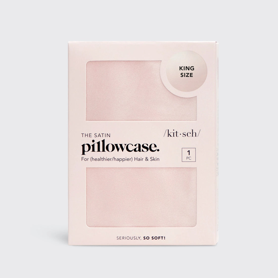 Kitsch Satin Pillowcase King - Blush