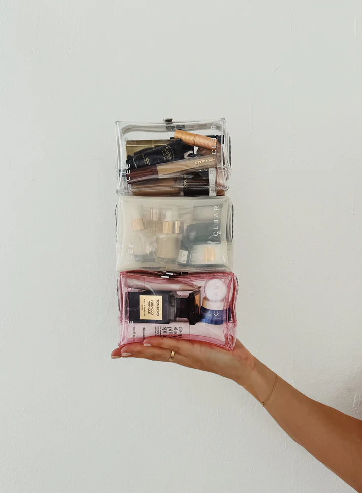 Cee Clear Mini Cosmetic Case - Blush