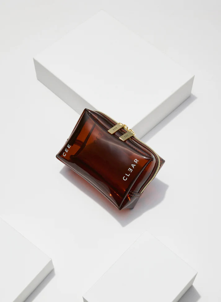 Cee Clear Mini Cosmetic Case - Amber