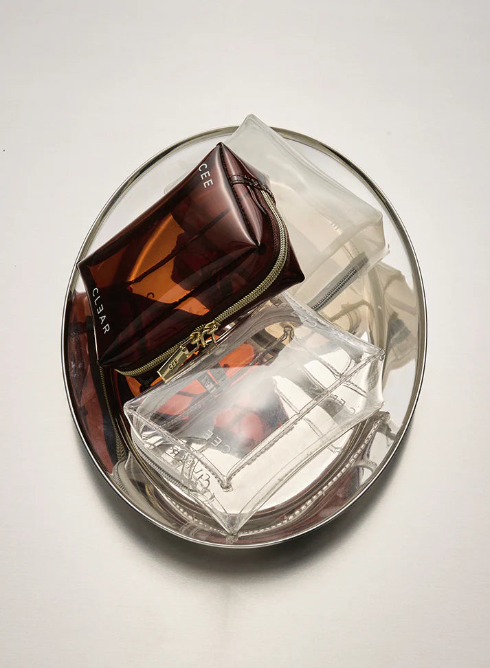 Cee Clear Mini Cosmetic Case - Amber