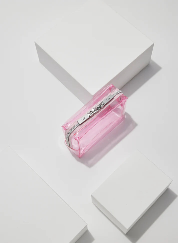 Cee Clear Mini Cosmetic Case - Blush