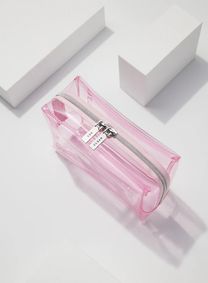 Cee Clear Small Cosmetic Case - Blush