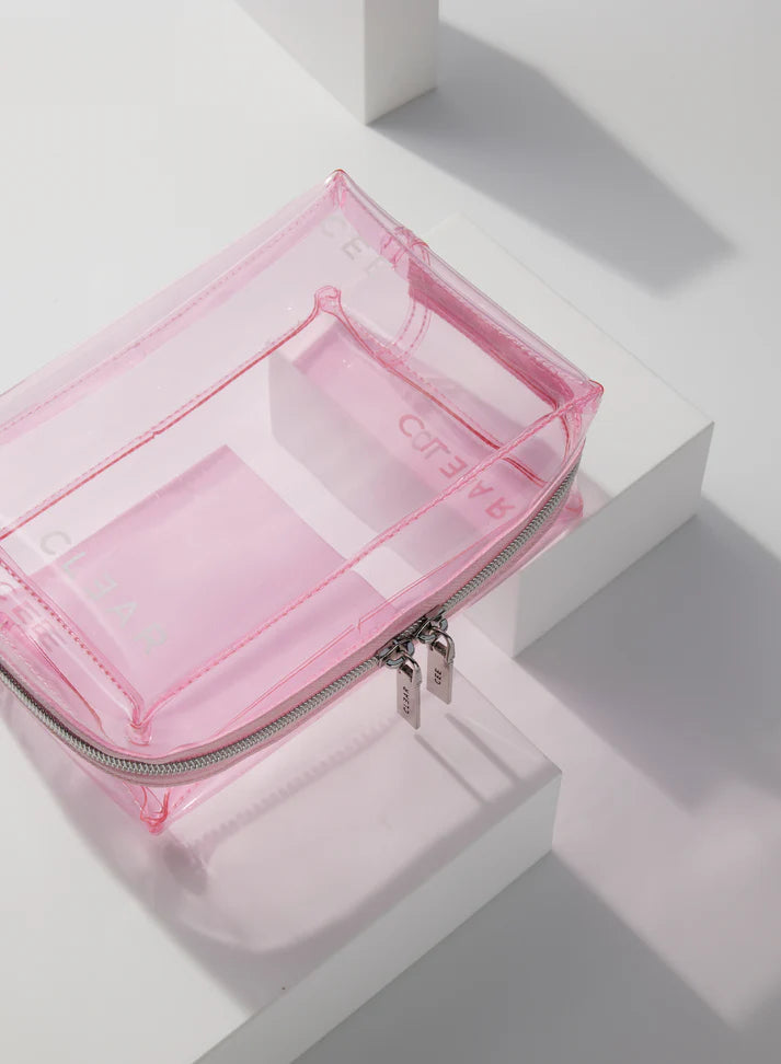 Cee Clear Small Cosmetic Case - Blush