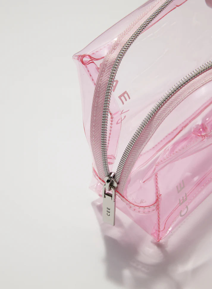 Cee Clear Small Cosmetic Case - Blush