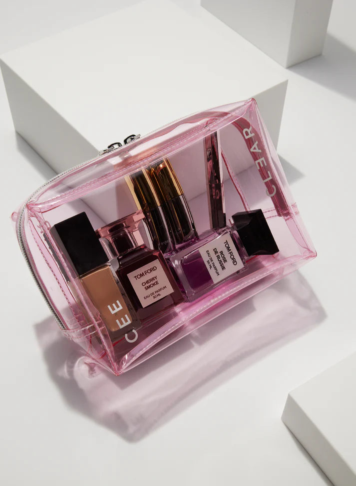 Cee Clear Small Cosmetic Case - Blush
