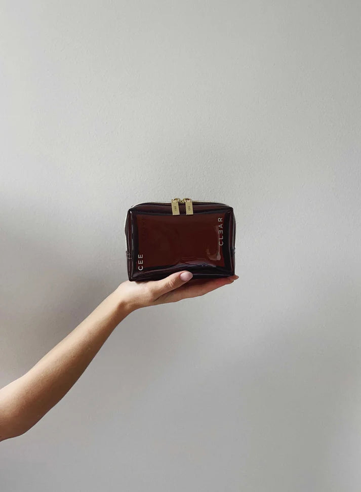 Cee Clear Mini Cosmetic Case - Amber