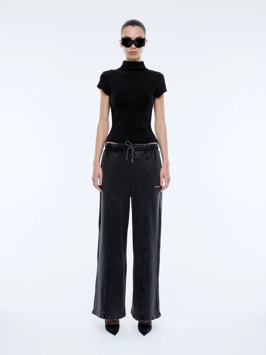 Ena Pelly Andie Track Pant - Washed Shadow Grey