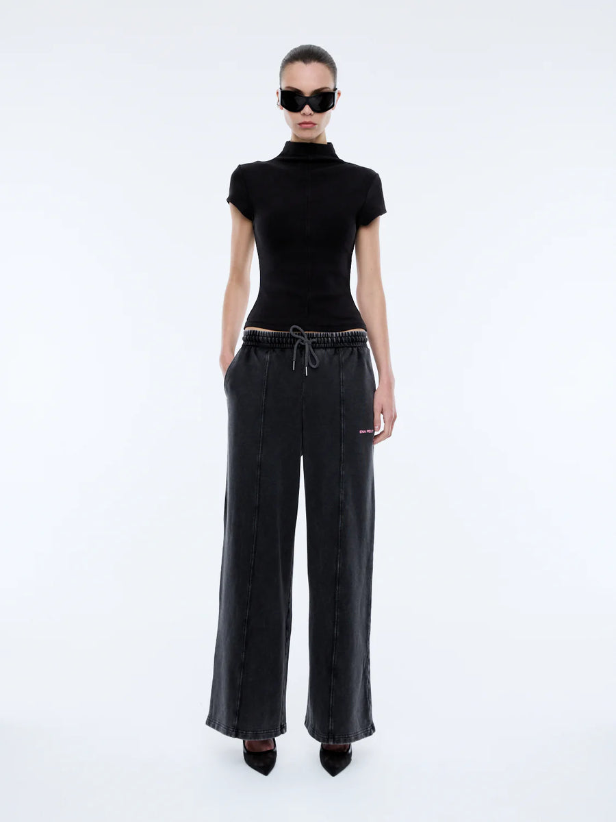 Ena Pelly Andie Track Pant - Washed Shadow Grey