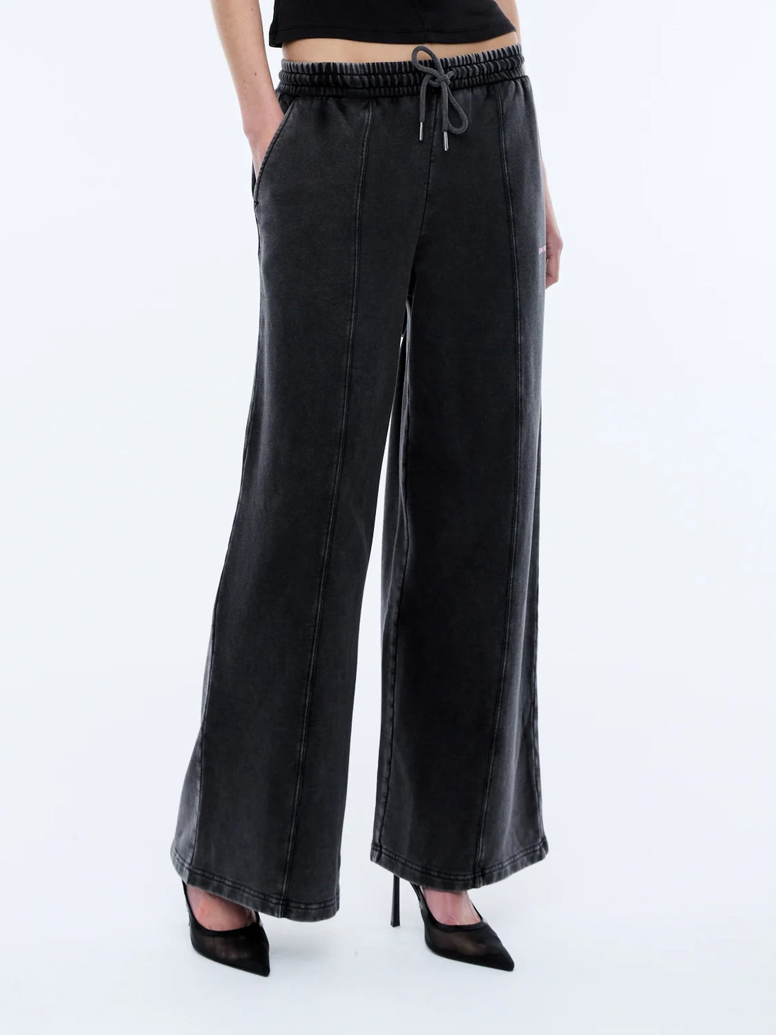 Ena Pelly Andie Track Pant - Washed Shadow Grey