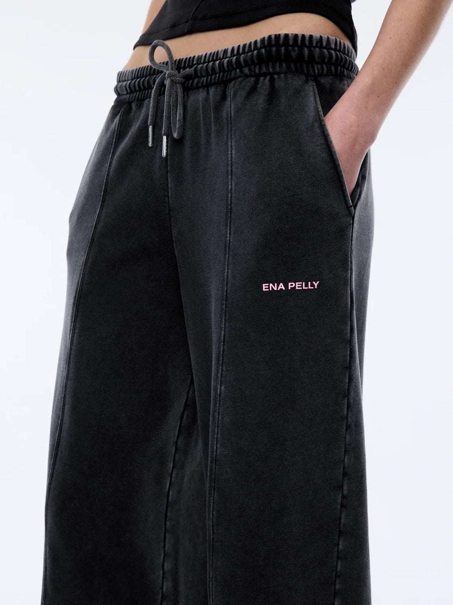 Ena Pelly Andie Track Pant - Washed Shadow Grey