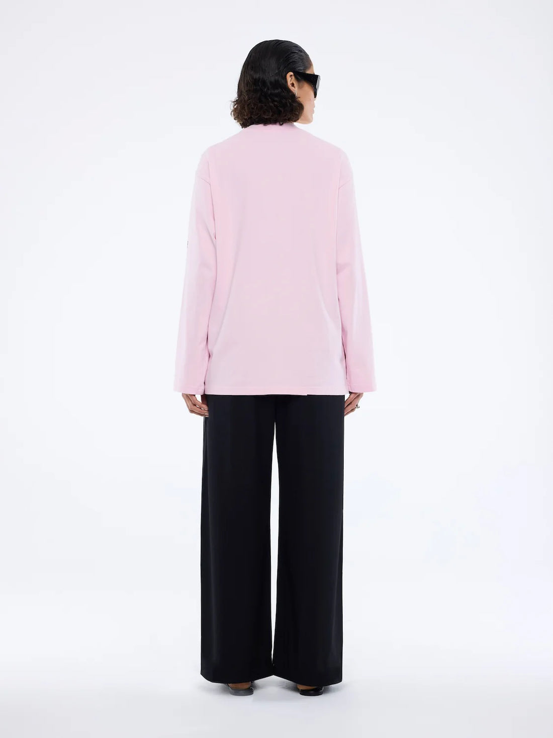 Ena Pelly Street Signs Long Sleeve Tee - Pink