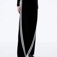 Ena Pelly Valentina Stripe Pant - Black