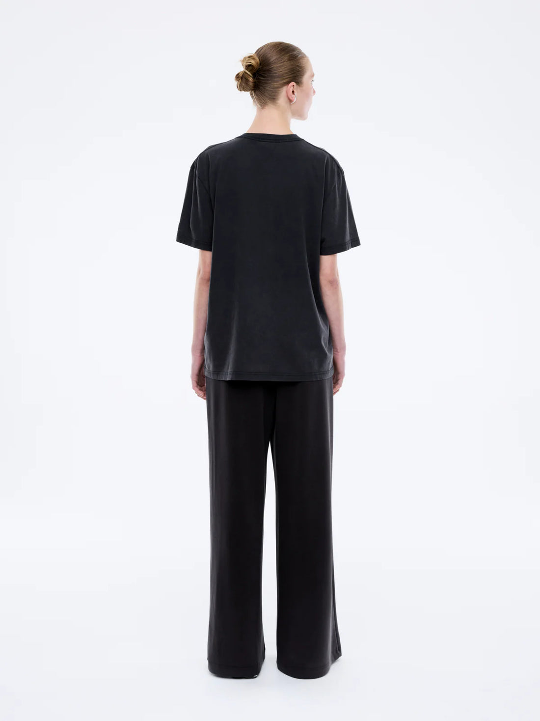 Ena Pelly Jessie Oversized Collegiate Tee - Vintage Black