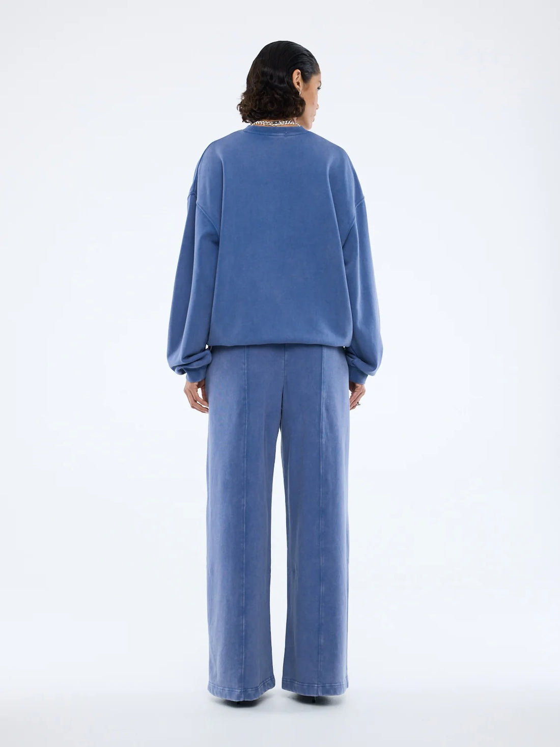Ena Pelly Varsity Sweatshirt - Indigo Wash
