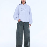 Ena Pelly Cassie Oversized Hoodie - Grey Marle