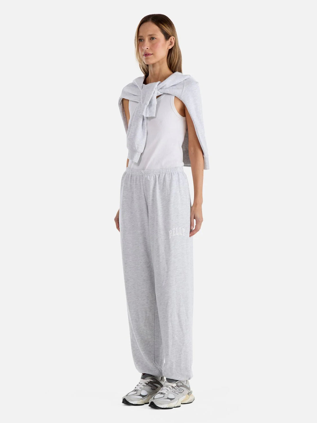 Ena Pelly Karla Track Pant - White Marle