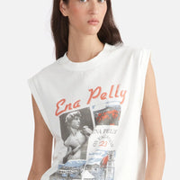 Ena Pelly On Vacation Tank - Vintage White