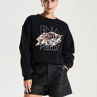 Ena Pelly Tigers Eye Sweatshirt - Washed Black