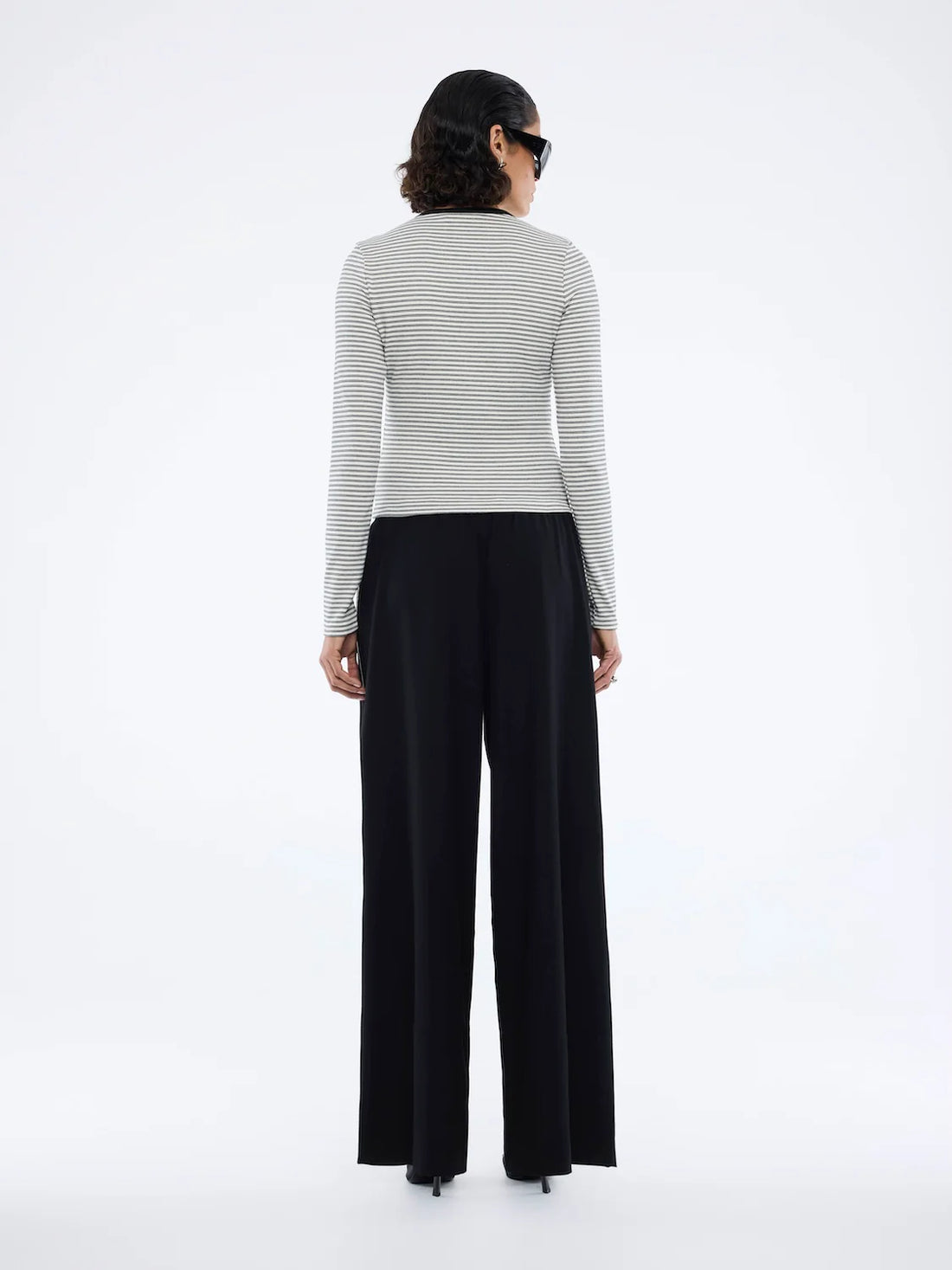 Ena Pelly Bowie Wide Leg Pant - Black