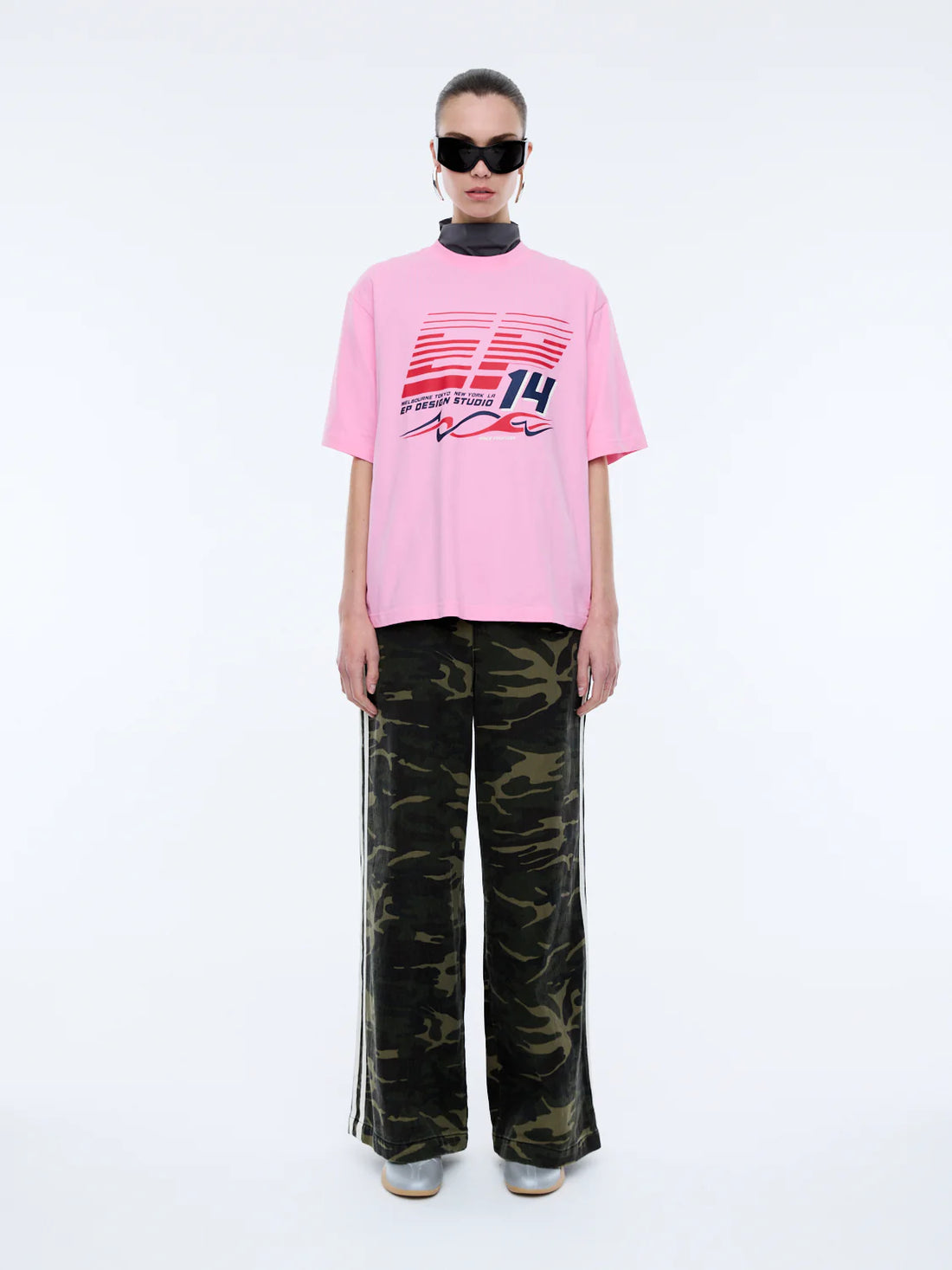 Ena Pelly EP Drift Tee - Washed Pink