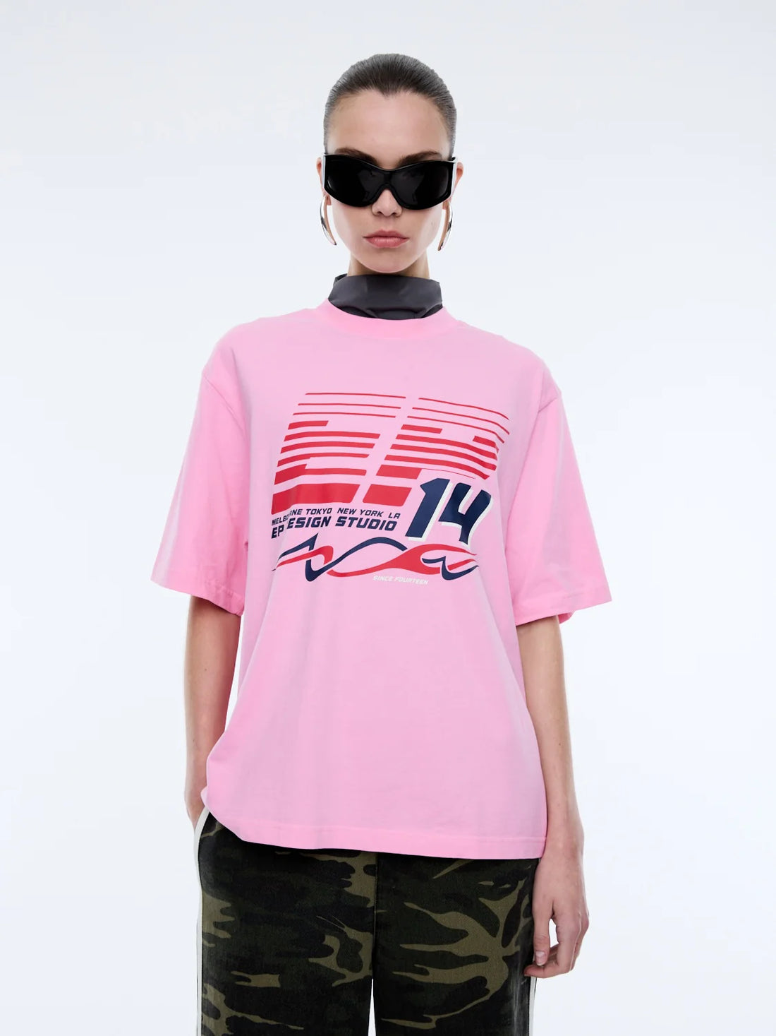 Ena Pelly EP Drift Tee - Washed Pink