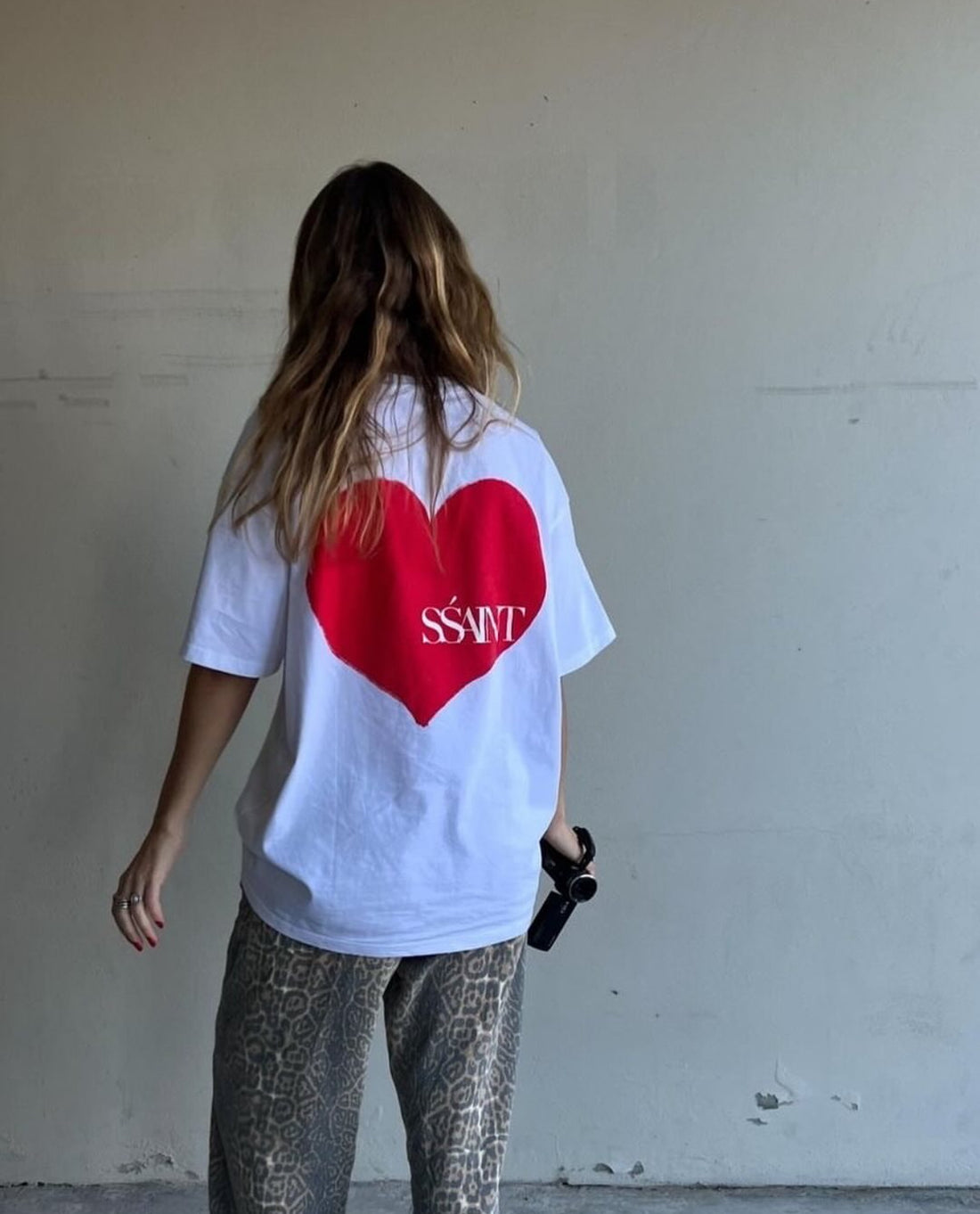 SŚAINT Heart Tee - Red Heart