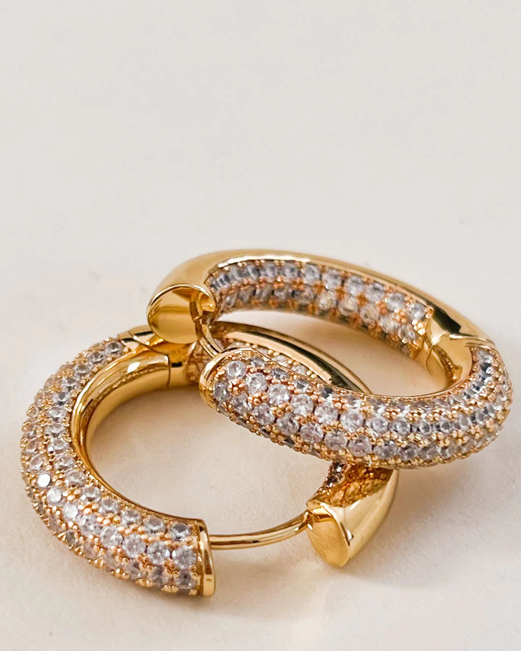 Luv AJ The Reversible Amalfi Hoops - Gold