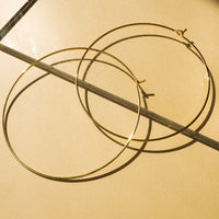 Luv AJ The Capri Wire Hoops - Gold