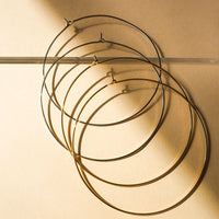 Luv AJ The Capri Wire Hoops - Silver