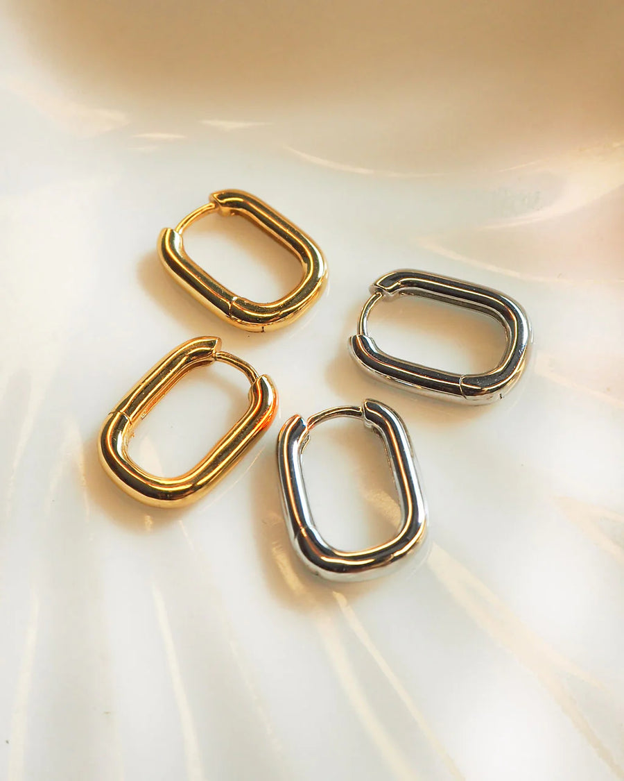 Luv AJ The Chain Link Huggies - Silver