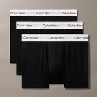 Calvin Klein Icon Cotton Stretch 3 Pack Relaxed Trunks - Black