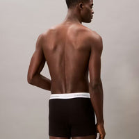Calvin Klein Icon Cotton Stretch 3 Pack Relaxed Trunks - Black
