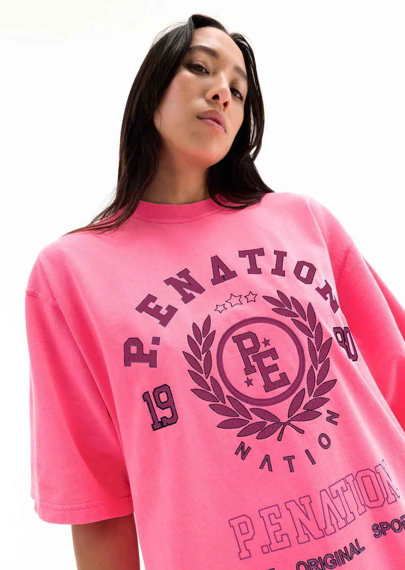 P.E Nation Overland Tee - Bright Pink