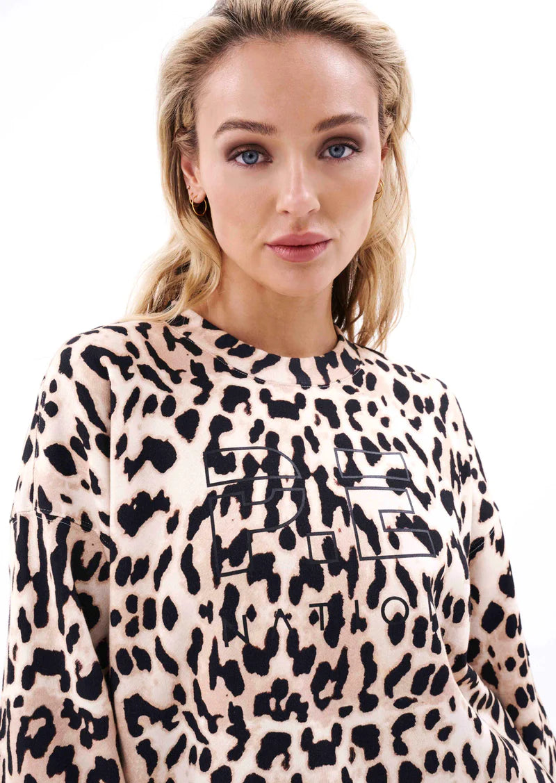 P.E Nation Pursuit Sweat - Leopard Print