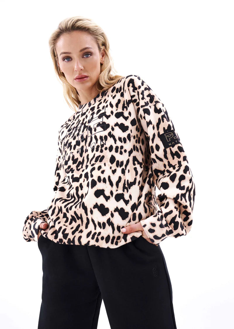 P.E Nation Pursuit Sweat - Leopard Print
