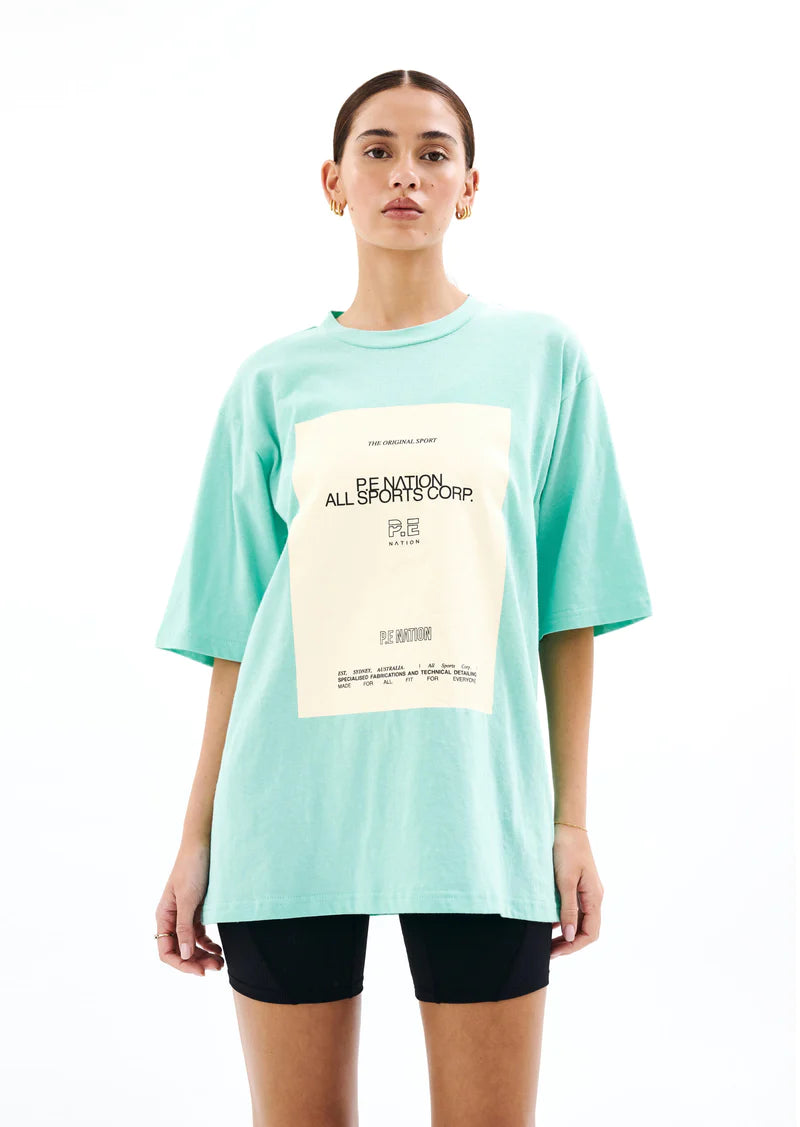 P.E Nation Full Out Tee - Aqua