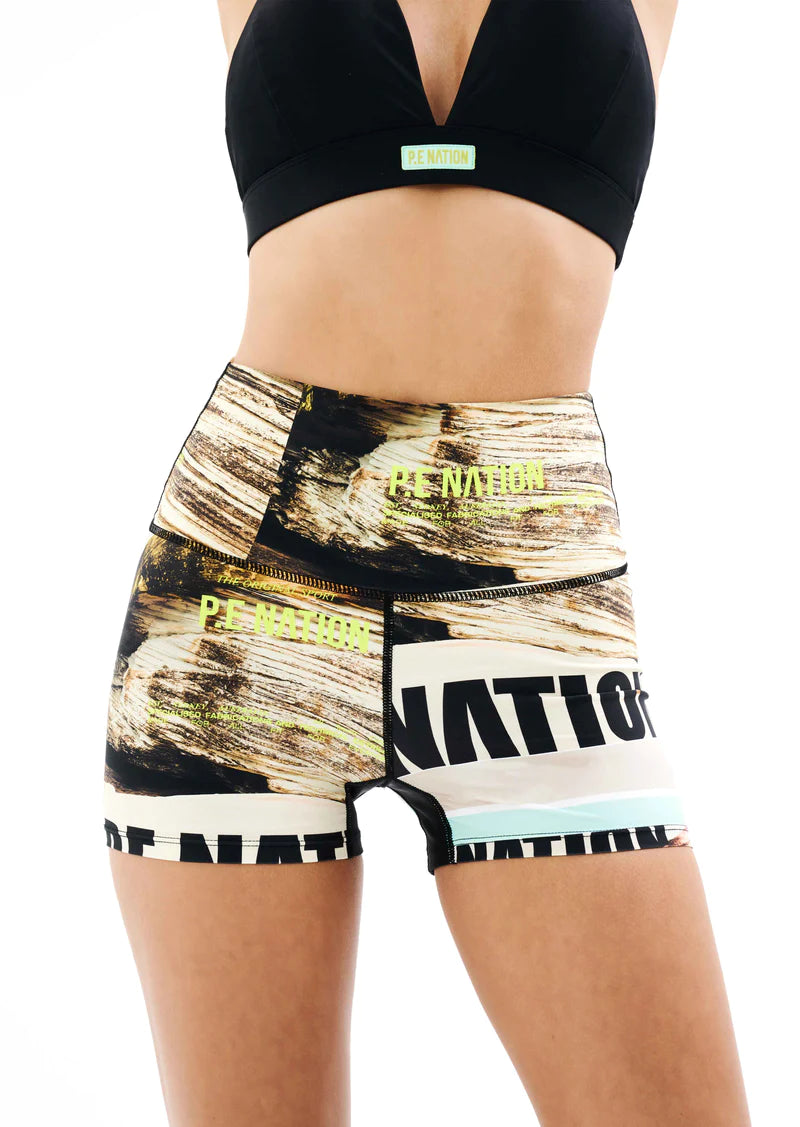 P.E Nation Bermuda Bike Short - Scene Print