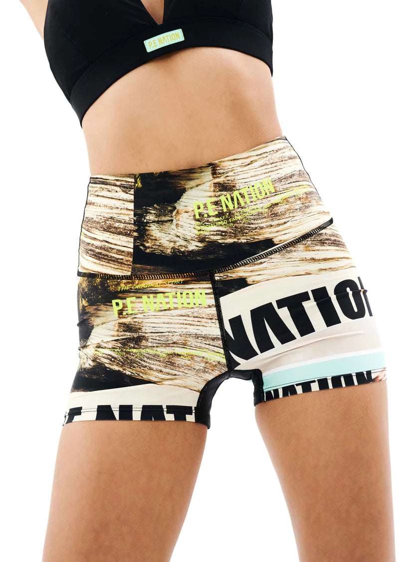 P.E Nation Bermuda Bike Short - Scene Print