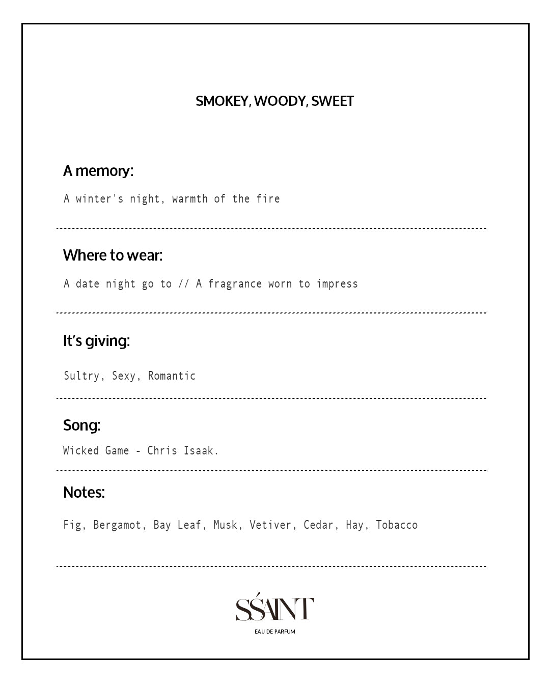 SŚAINT Smokeshow EDP - 50ml