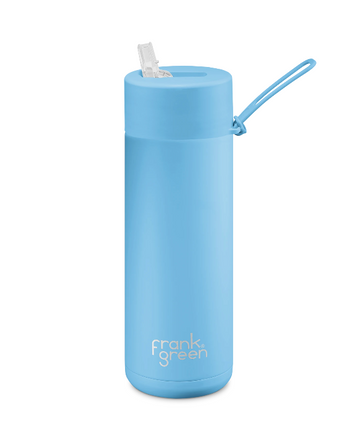 Frank Green Ceramic Reusable Bottle 20oz/595ml - Sky Blue