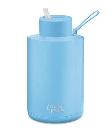 Frank Green Ceramic Reusable Bottle 68oz/2000ml - Sky Blue