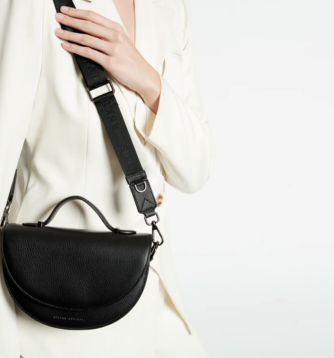 Status Anxiety All Nighter With Webbed Strap - Black
