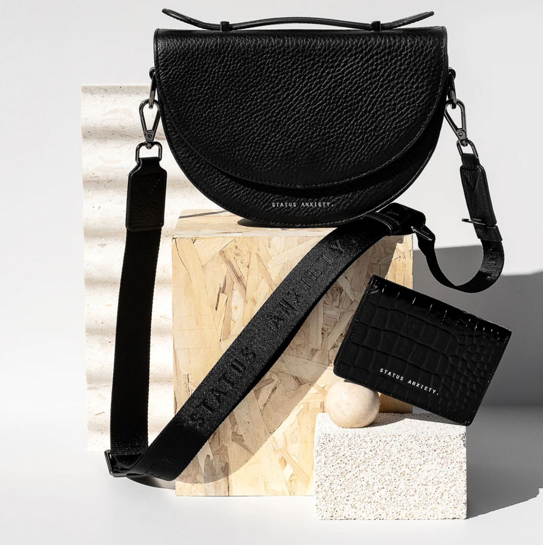 Status Anxiety All Nighter With Webbed Strap - Black