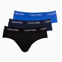 Calvin Klein Cotton Stretch 3 Pack Hip Briefs - Multi