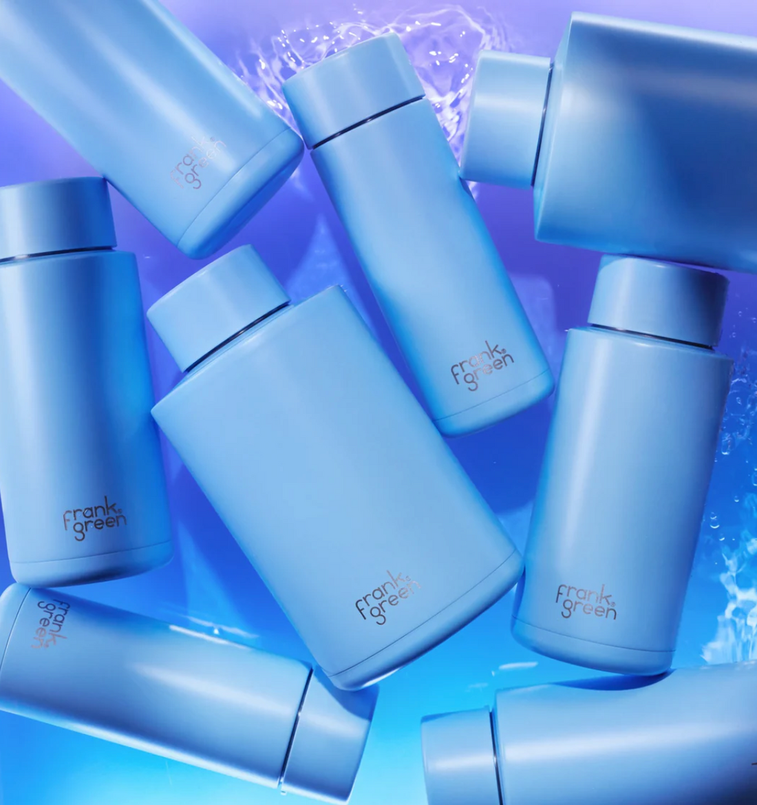 Frank Green Ceramic Reusable Bottle 20oz/595ml - Sky Blue